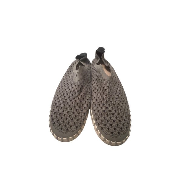 Ilse Jacobsen Womens Grey Perforated Slip-On Shoes Size 10 - Picture 2 of 6